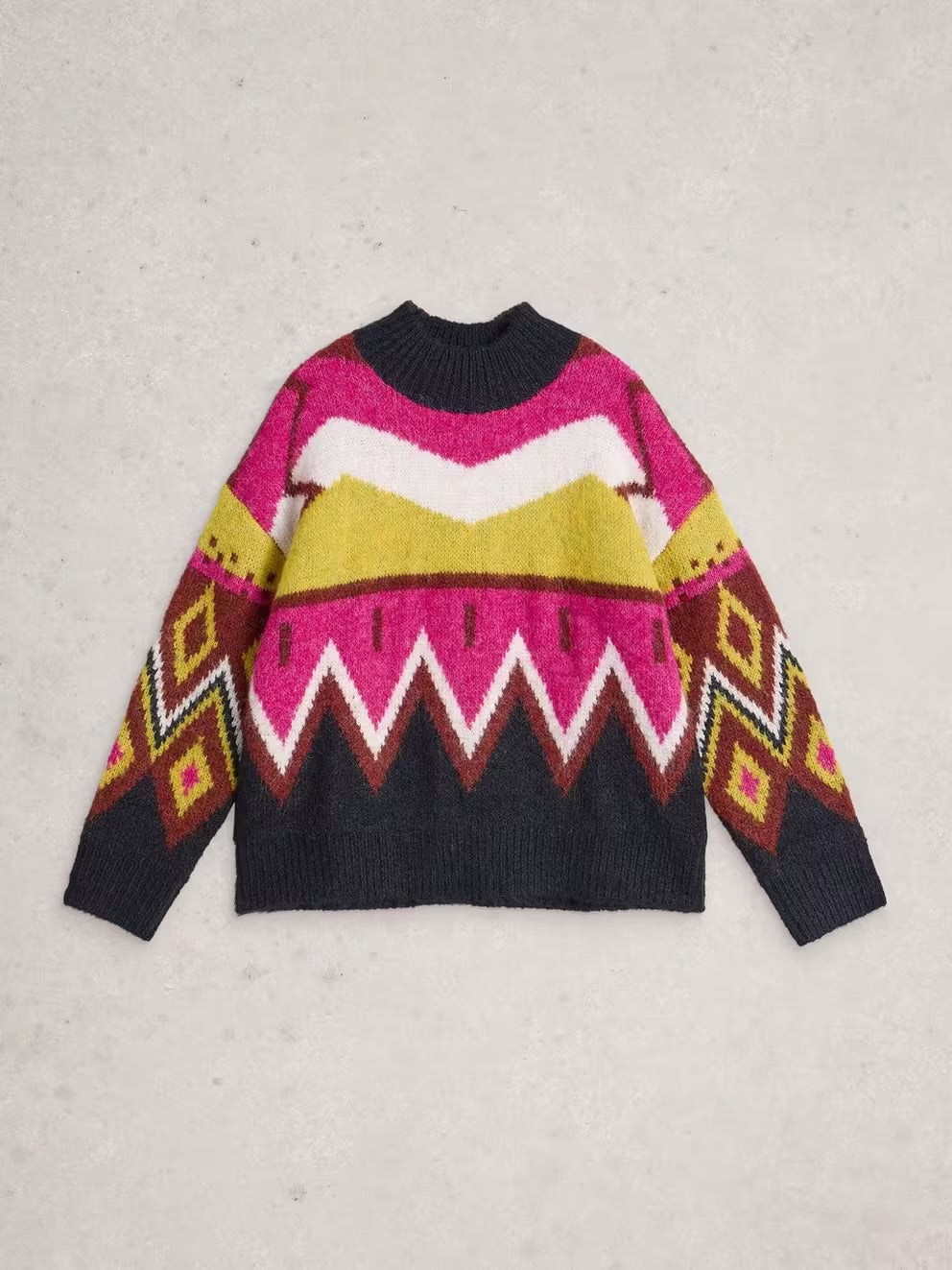 White Stuff Alice Abstract Jumper