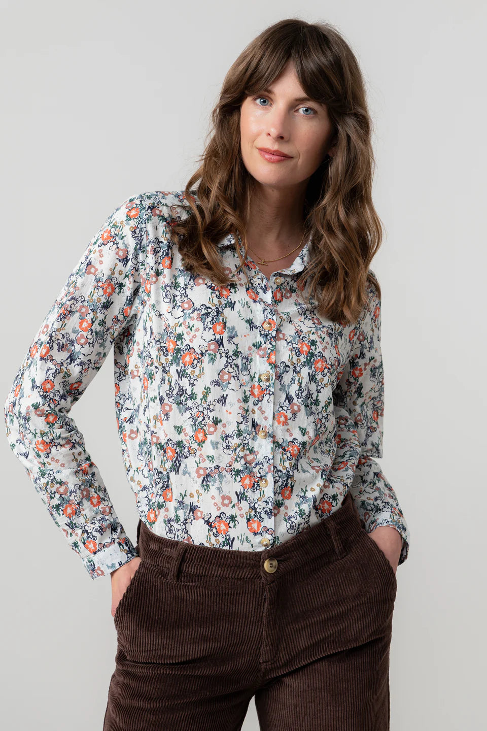 Lily & Me Patsy Organic Cotton Ditsy Shirt