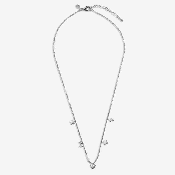 Joma Jewellery Life’s A Charm ‘Happy Birthday’ Necklace Silver Plated
