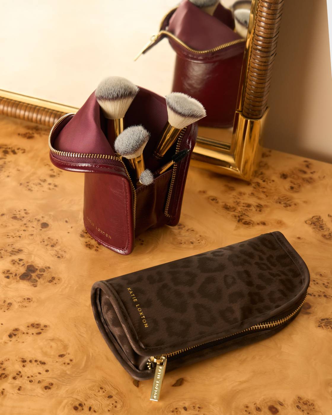 Katie Loxton Travel Make Up Brush Set With Case