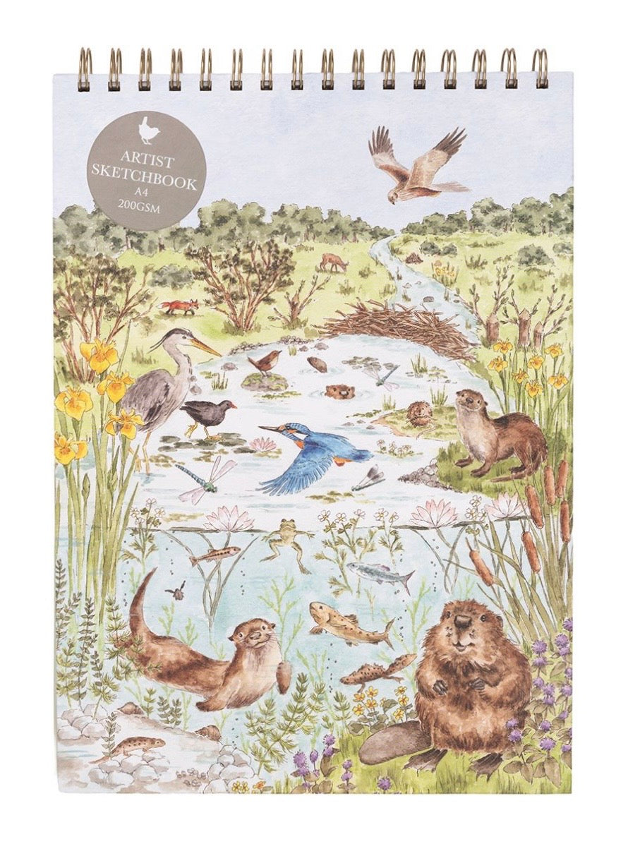 Wrendale “The Riverbank” Nature Sketchbook