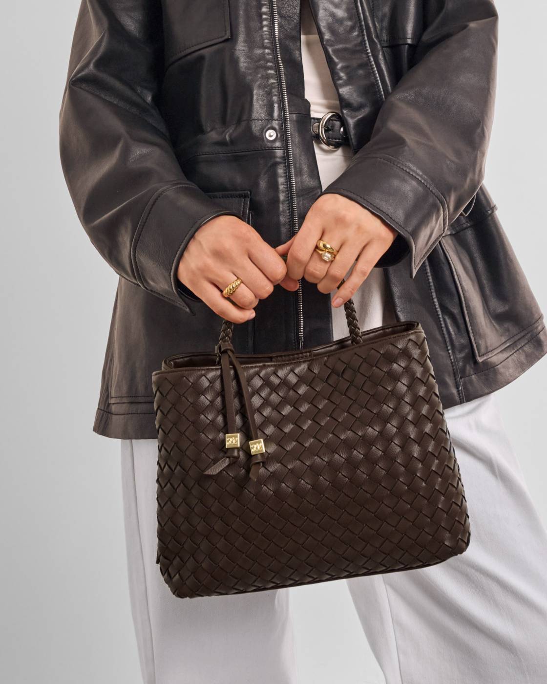 Katie Loxton Nova Hand Woven Top Handle Bag