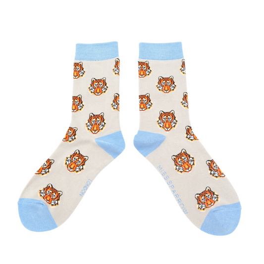 Miss Sparrow Tigers Silver Socks