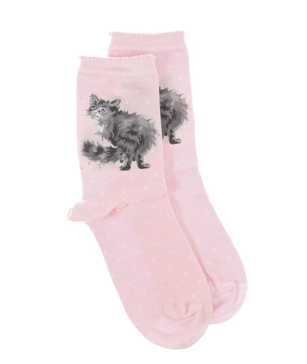 Wrendale “Glamour Puss” Cat Socks