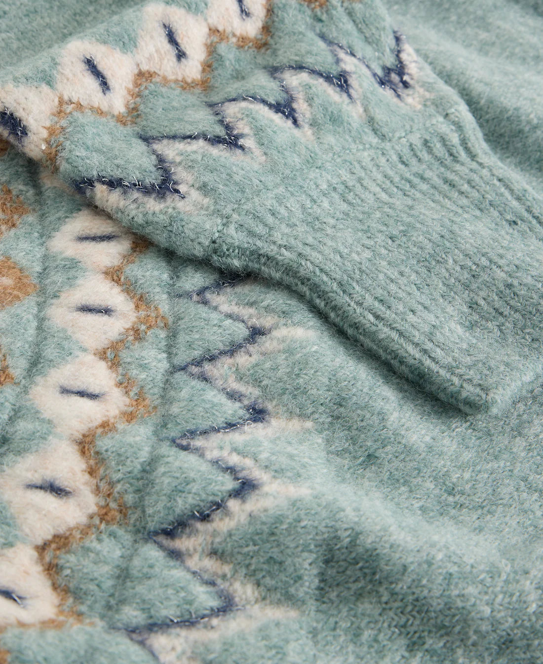 White Stuff Arctic Fairisle Jumper in Blue Multi