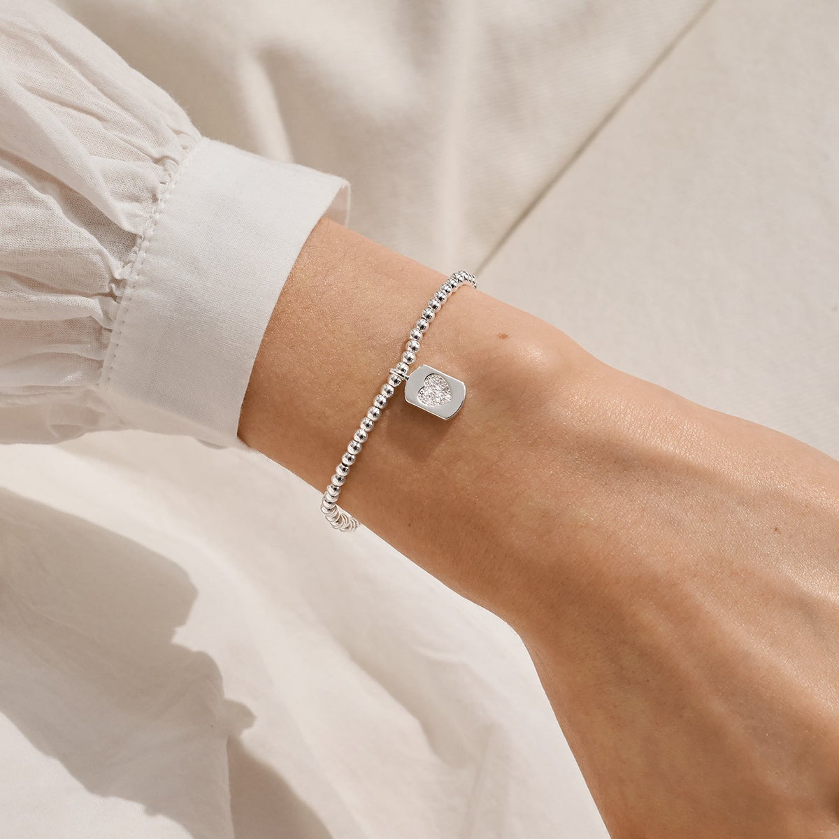 Joma Christmas A Little 'Merry Christmas Lovely Daughter' Bracelet In Silver Plating