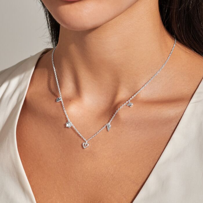Joma Jewellery Life’s A Charm ‘With Love’ Necklace Silver Plated