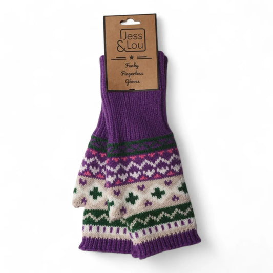 Jess & Lou Nordic Fingerless Gloves