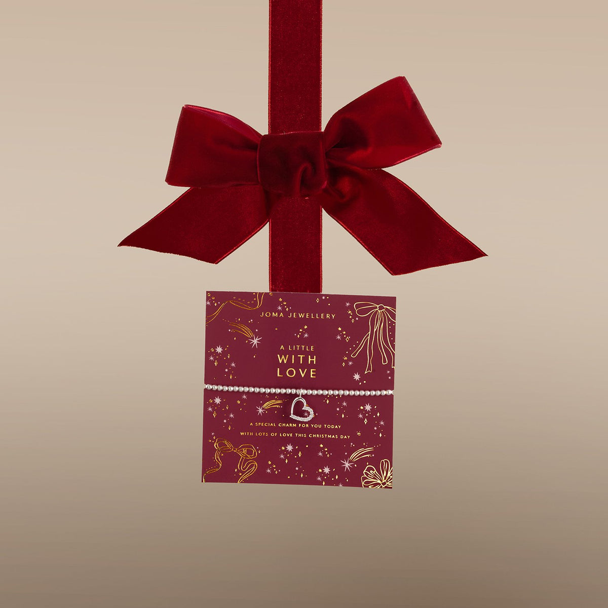 Joma Christmas A Little 'With Love' Bracelet In Silver Plating