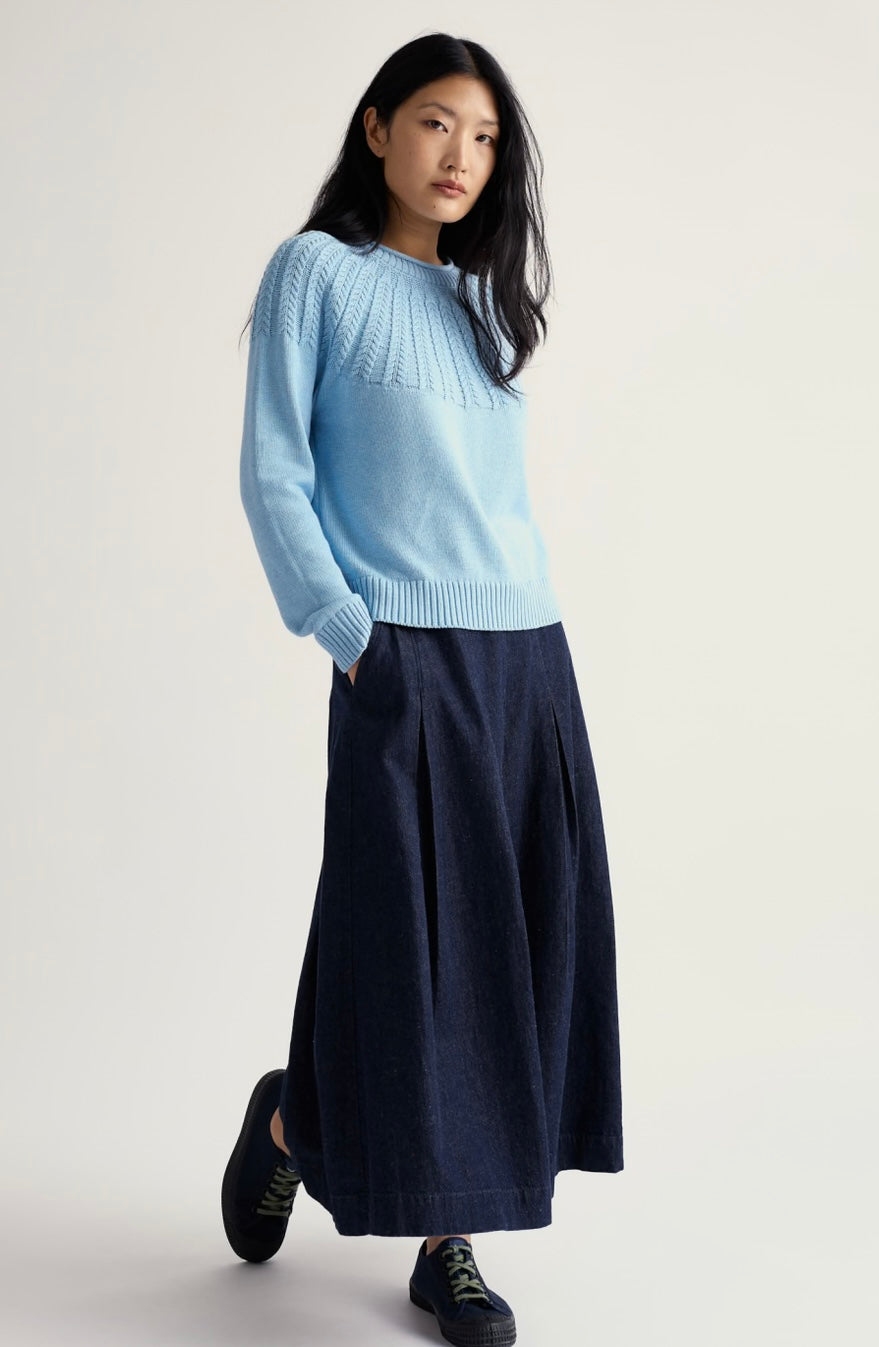 Seasalt Stone Chat Jumper Spring Sky