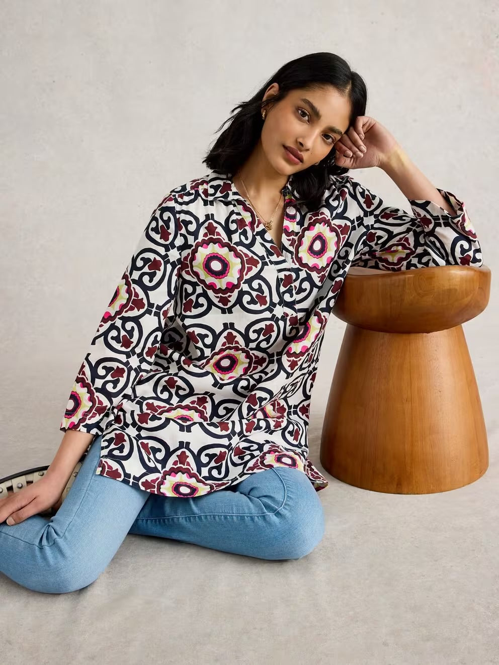 White Stuff Blake Linen Tunic