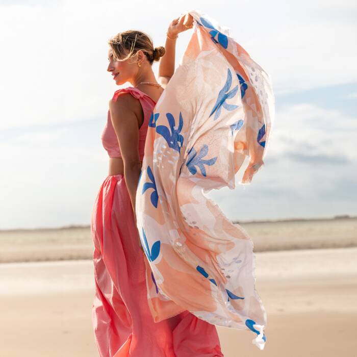 Katie Loxton Printed Foil Scarf
