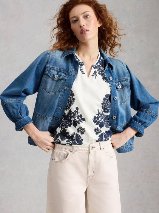 White Stuff Nelly Notch Neck Tee