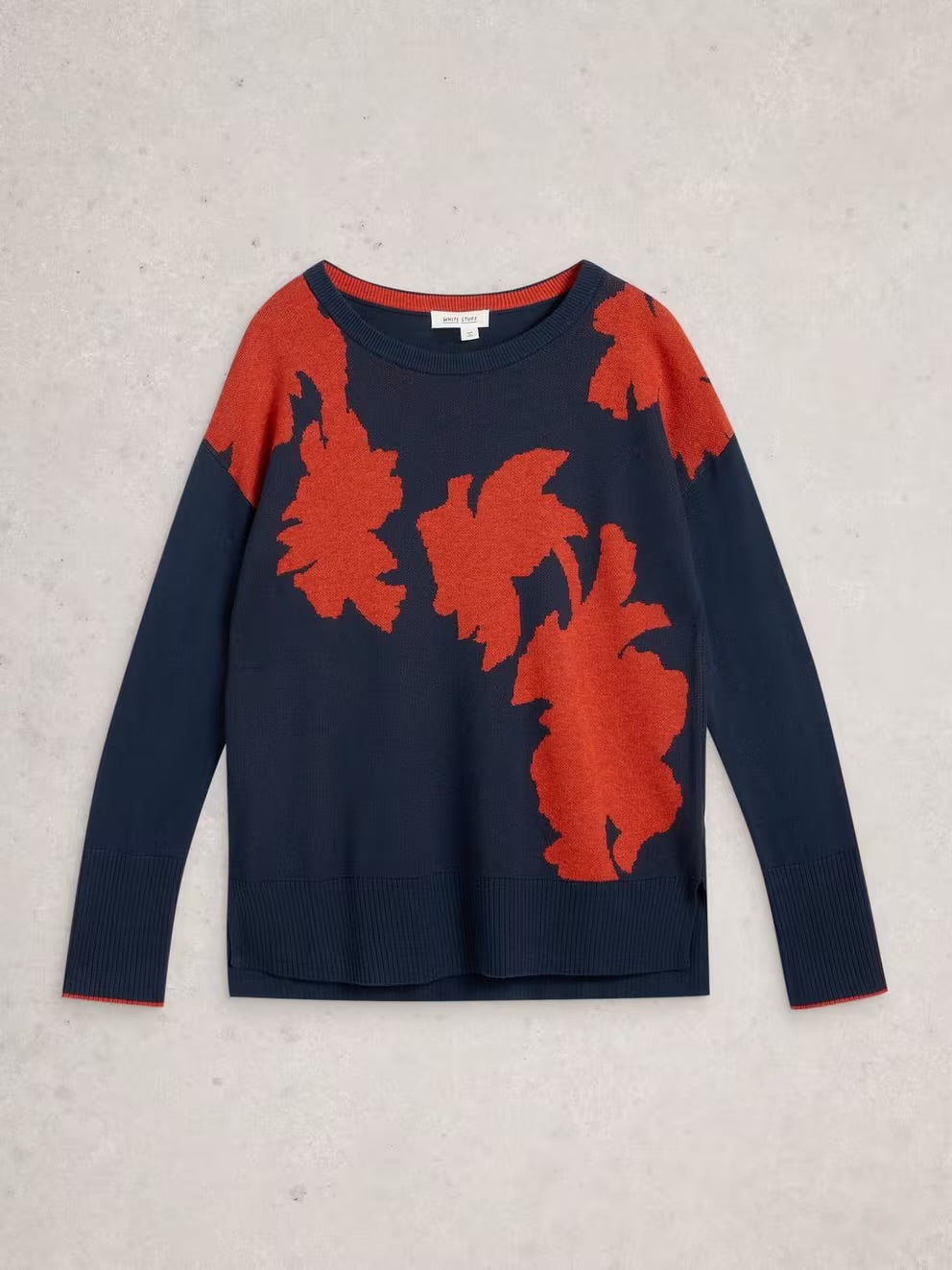 White Stuff Olive Floral Crew Neck Jumper
