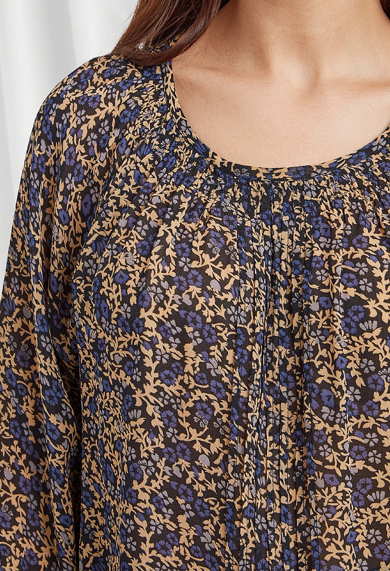Adini Dasha Top Mini Clematis Print