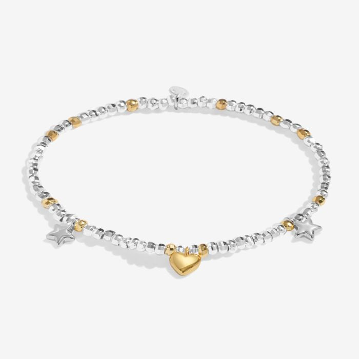 Joma Jewellery Sparkle Confetti A little ‘Happy Birthday’ Silver & Gold Plated Bracelet