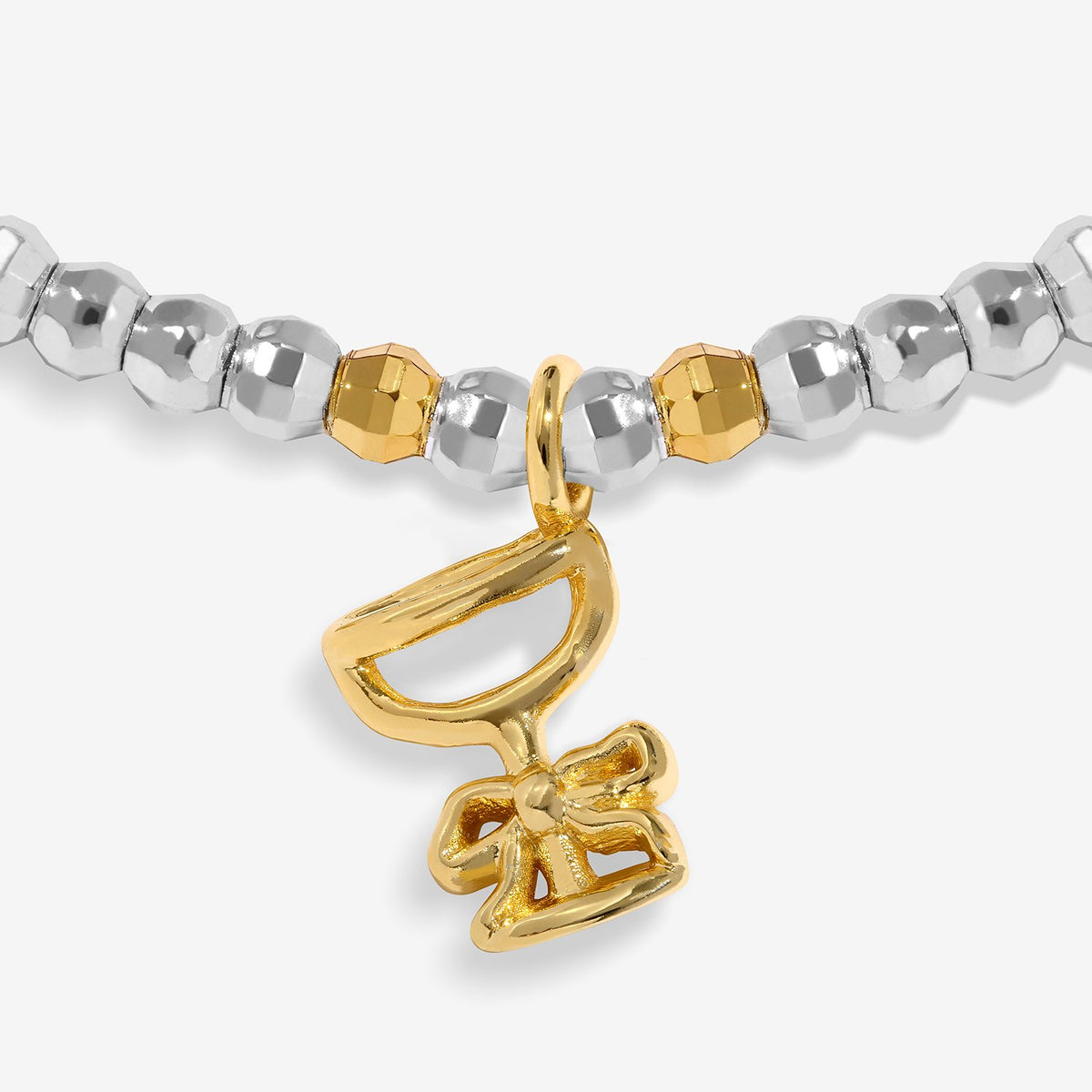 Joma Christmas Little Stories 'Fizz The Season' Bracelet In Silver and Gold Plating