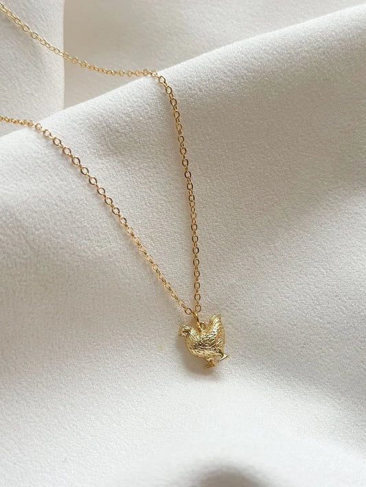 Ellis Grey Wildlife Collection Chicken Pendant Necklace