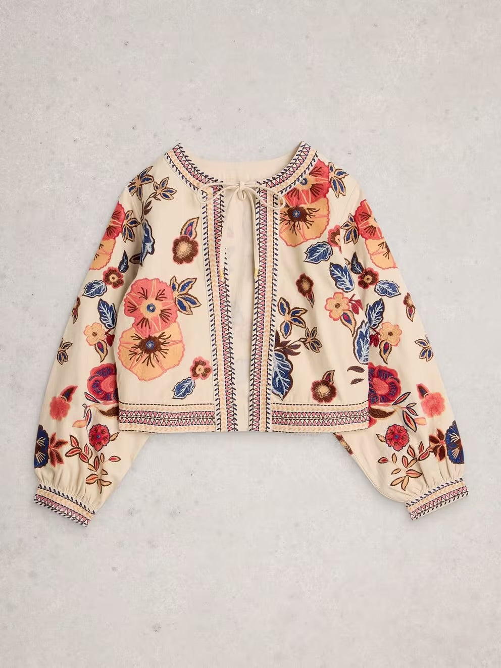 White Stuff Jodie Embroidered Jacket