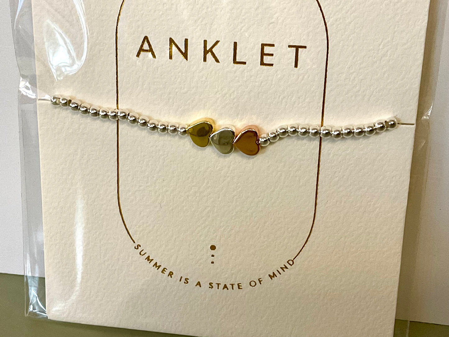 Gold/Silver/Rose Gold Anklet (Silver Plated)