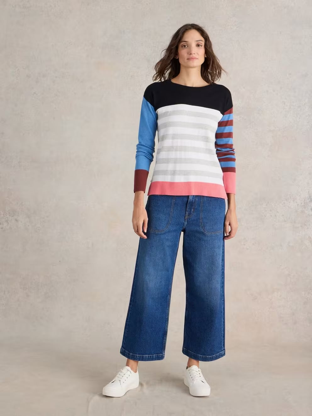 White Stuff City Stripe Jumper