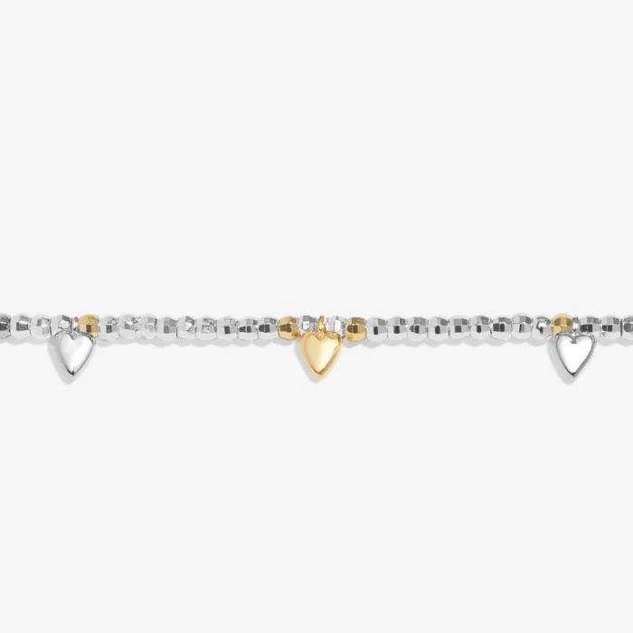 Joma Jewellery Sparkle Confetti A little ‘Amazing Sister’ Silver & Gold Plated Bracelet