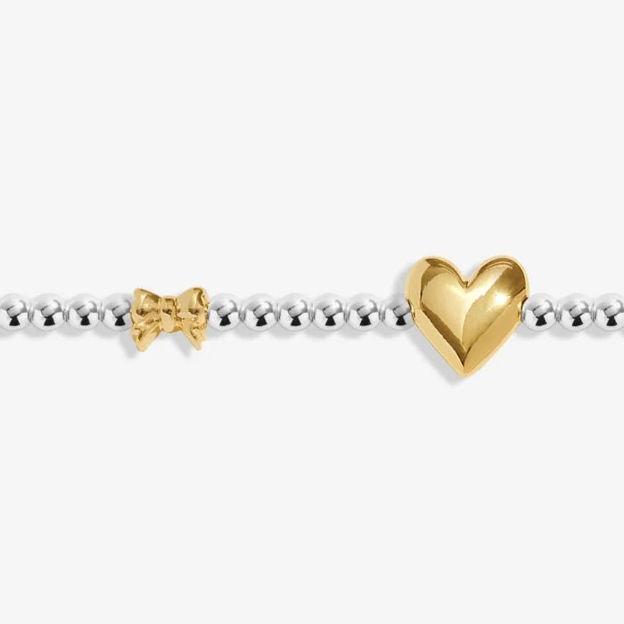 Joma Jewellery Birth Month A Little 'January' Bracelet in Silver and Gold Plating