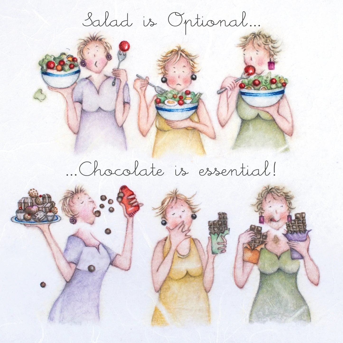 Berni Parker Salad is optional Card