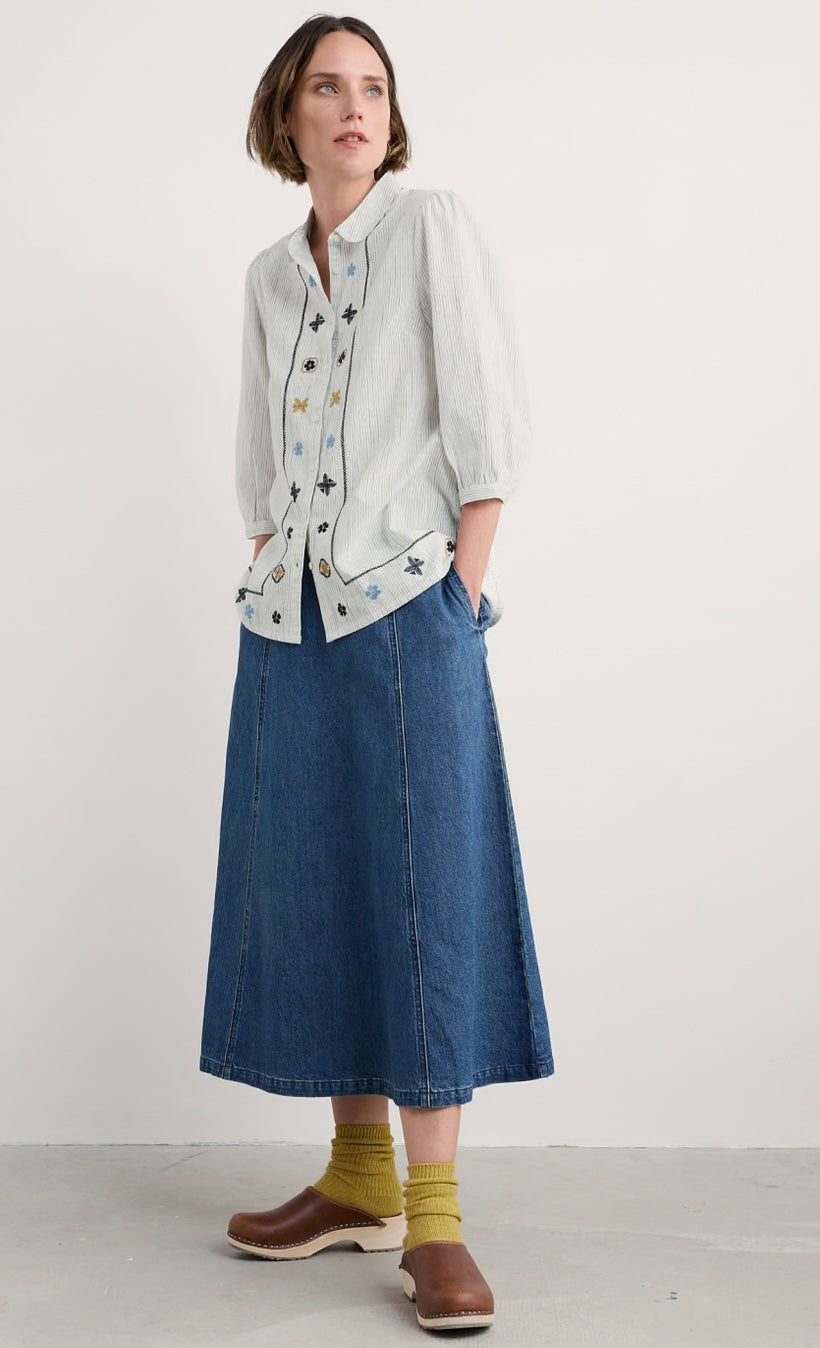 Seasalt Hope Cottage Embroidered Blouse