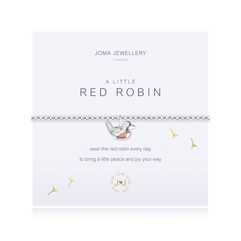 Joma Jewellery A Little Red Robin Bracelet