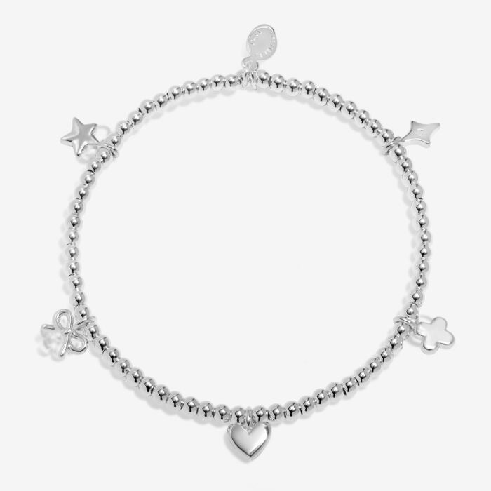 Joma Jewellery Life’s A Charm ‘Happy Birthday ’ Bracelet Silver Plated