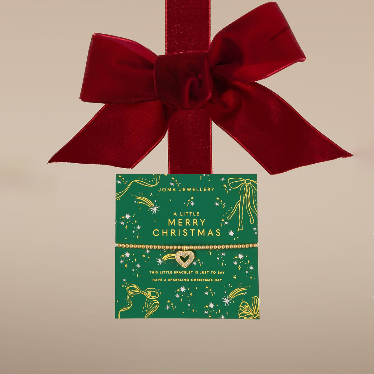 Joma Christmas A Little 'Merry Christmas' Bracelet In Gold Plating