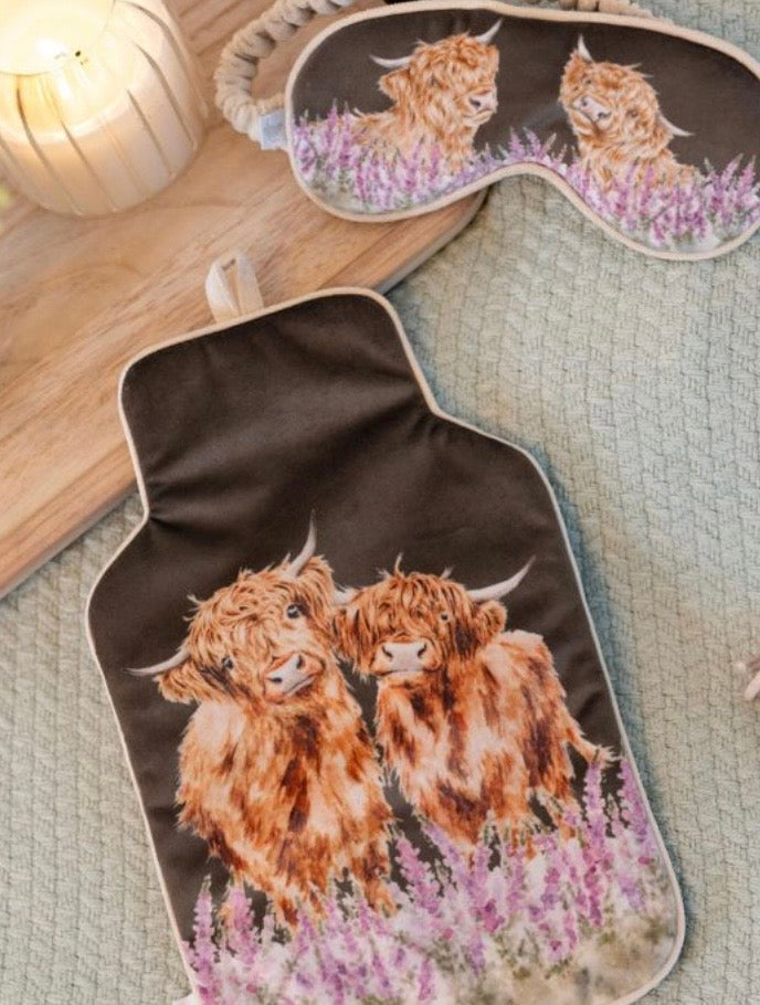 Wrendale Hot Water Bottle Gentle Giants Highland Cow