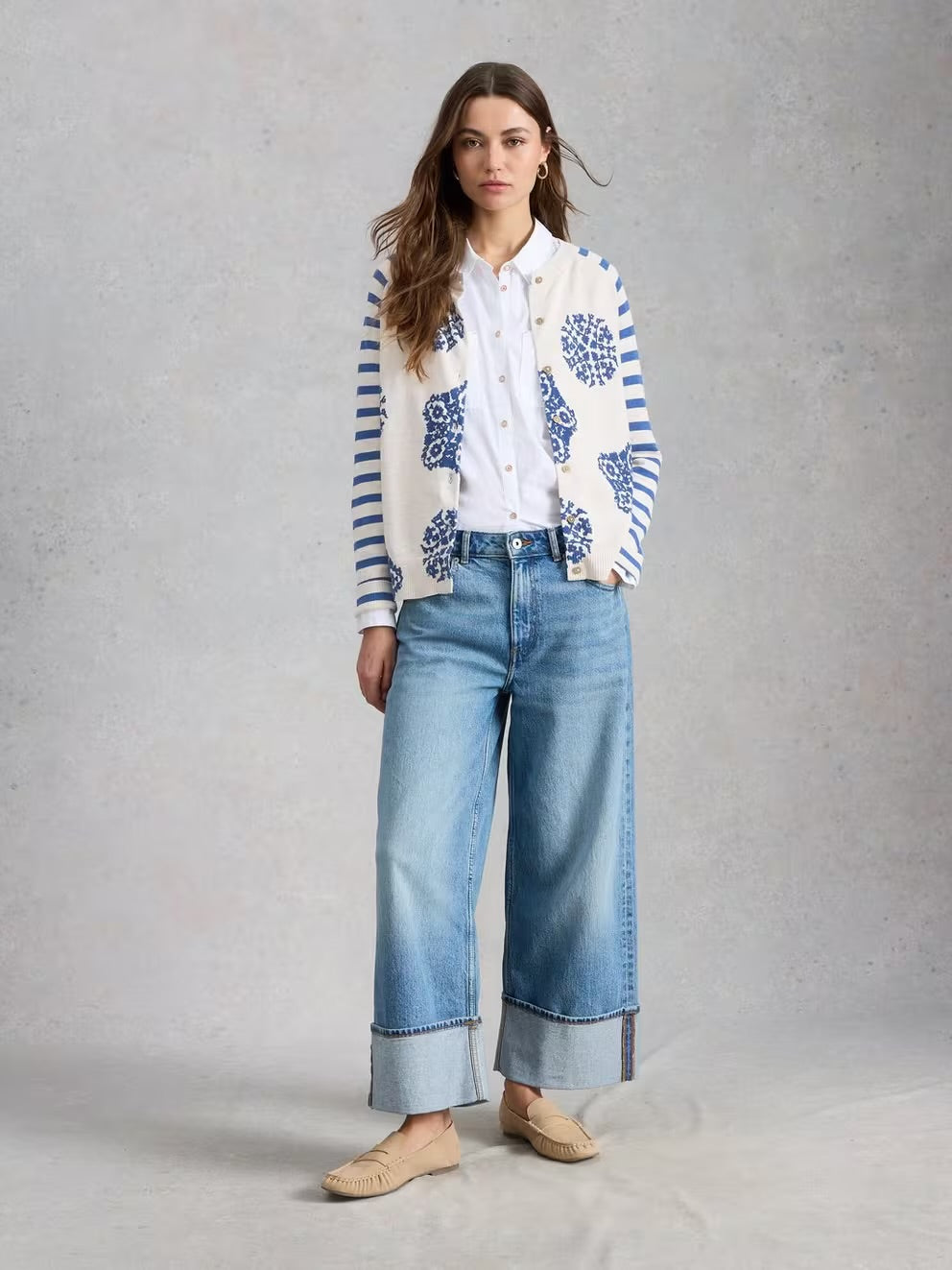 White Stuff Lulu Print Cardigan