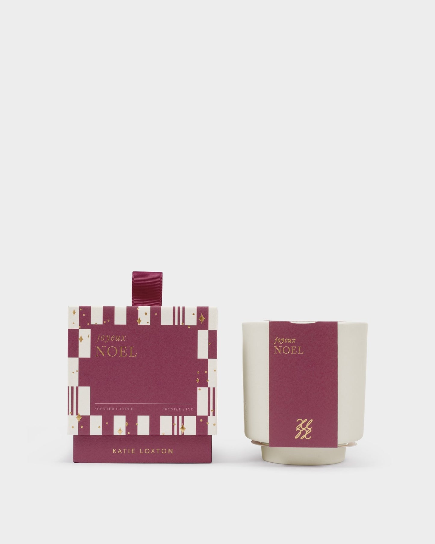 Katie Loxton Ceramic Sentiment Candle ‘Joyeux Noel’