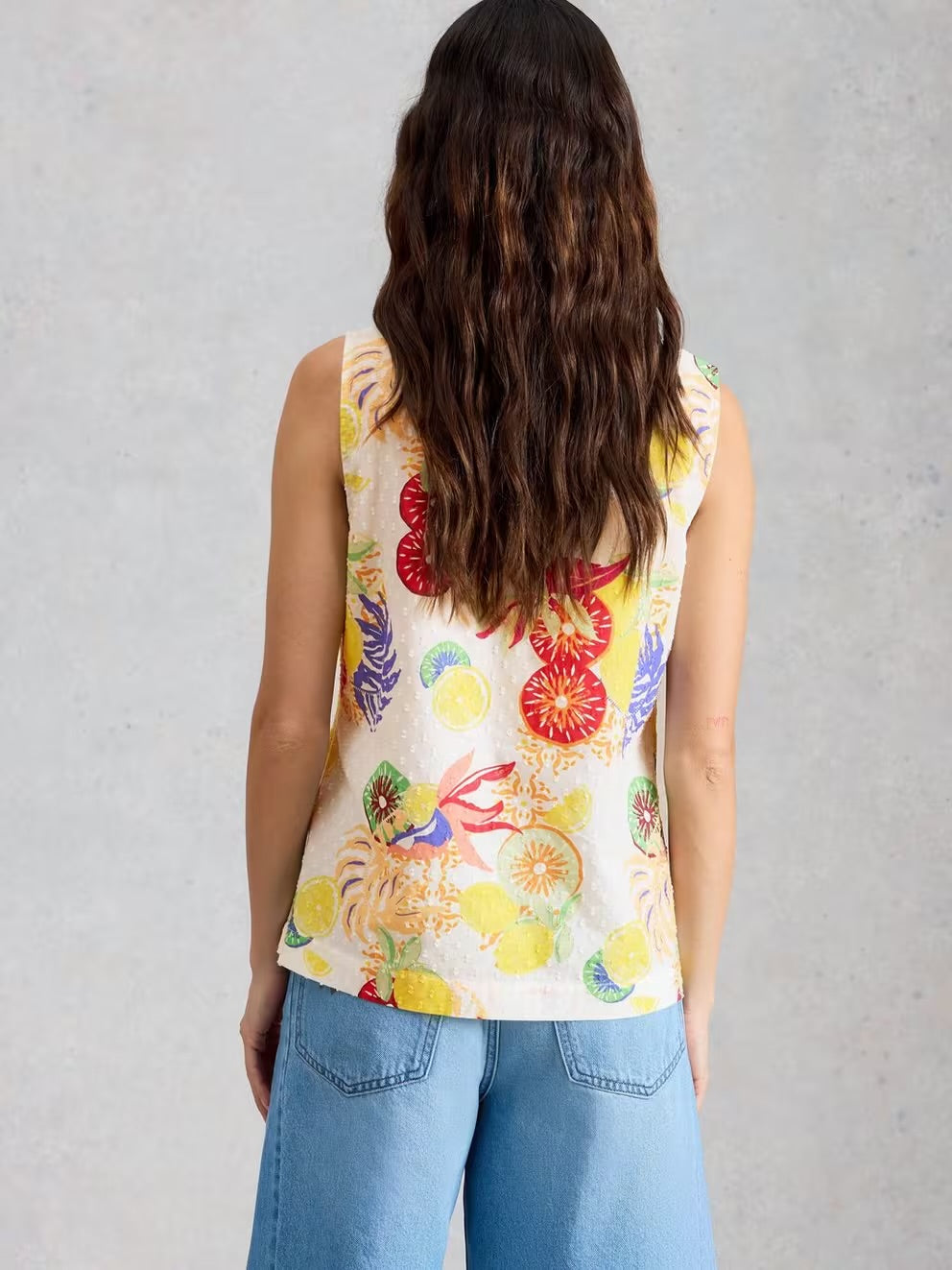 White Stuff Paradise Organic Cotton Vest