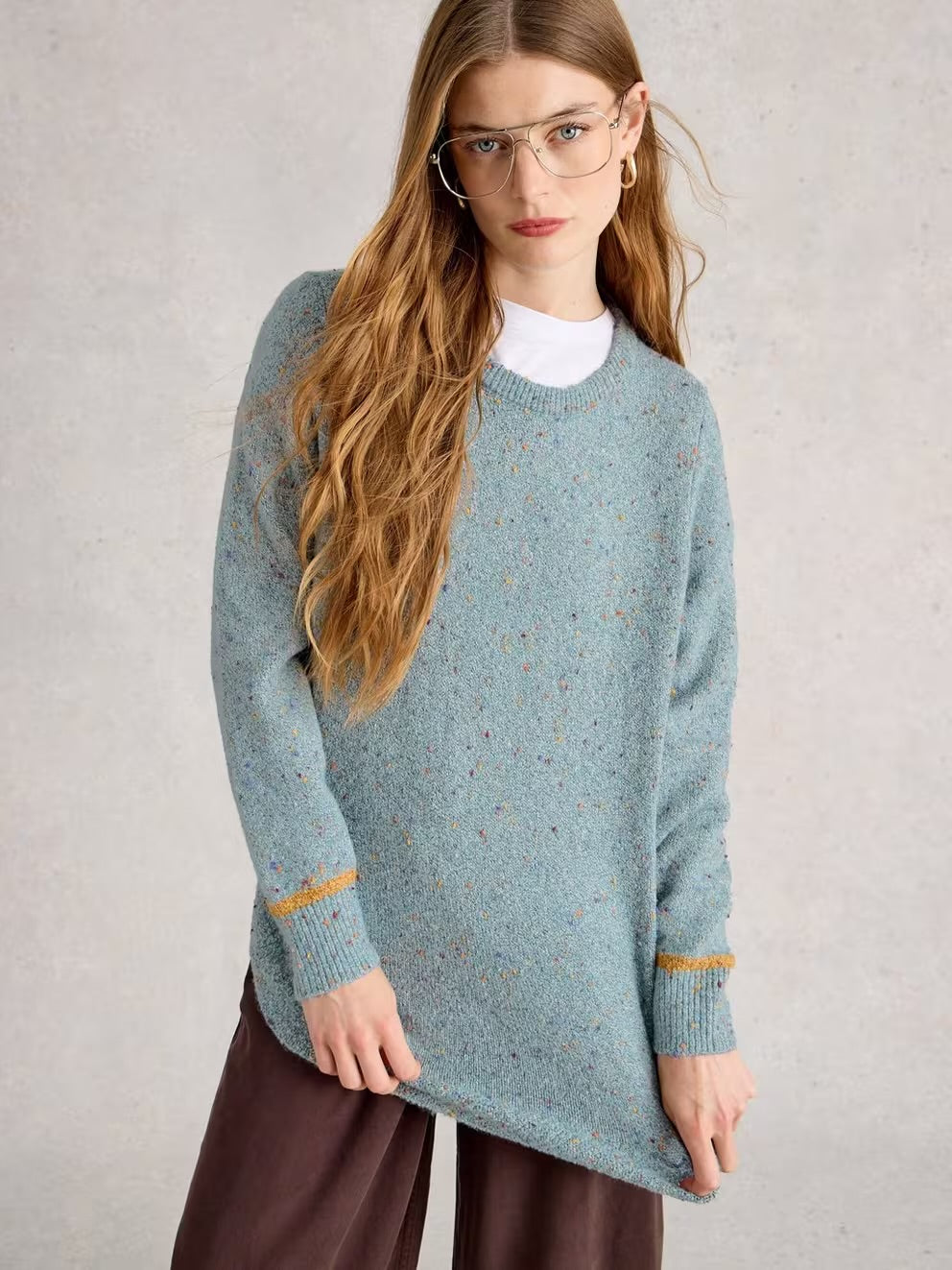 White Stuff Talia Nep Crew Neck Jumper