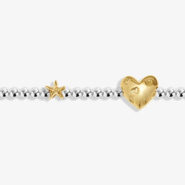 Joma Jewellery Birth Month A Little 'July' Bracelet in Silver and Gold Plating