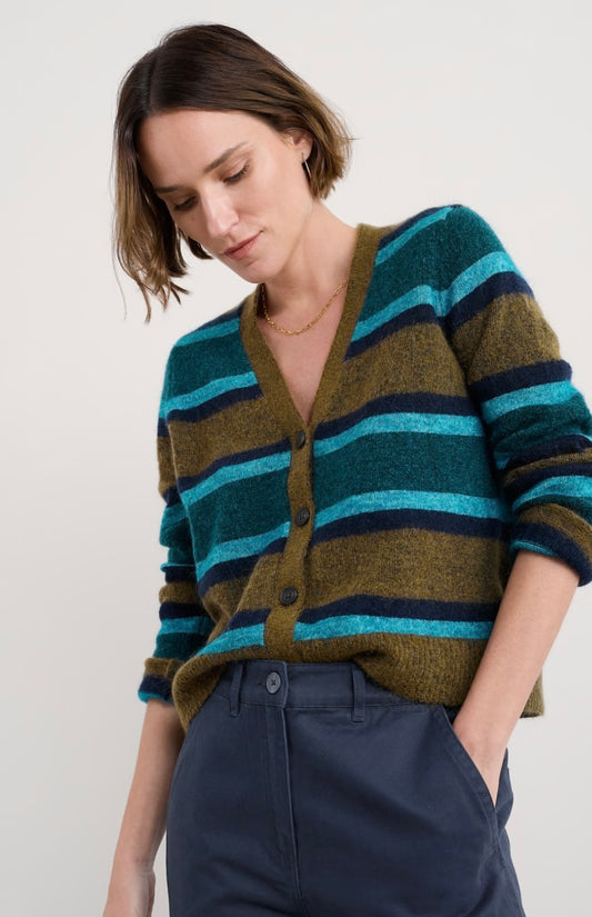 Seasalt Etching Cardigan
