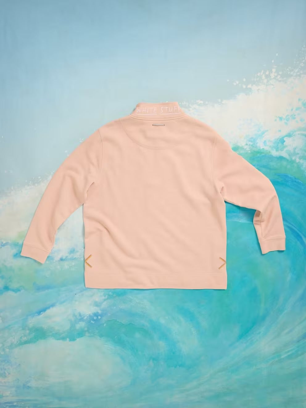 White Stuff Rewind ‘85 Half Zip Sweat Plain