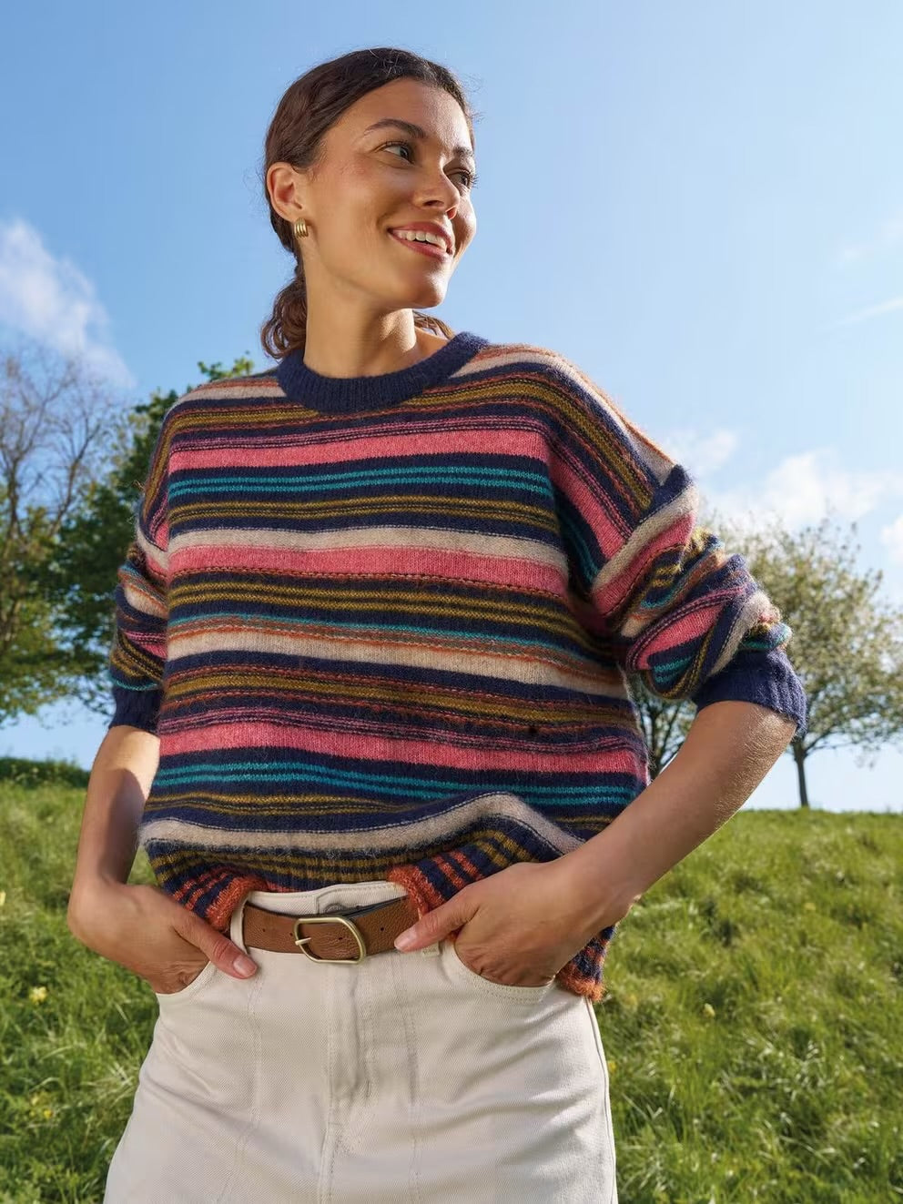 White Stuff Florence Stripe Jumper