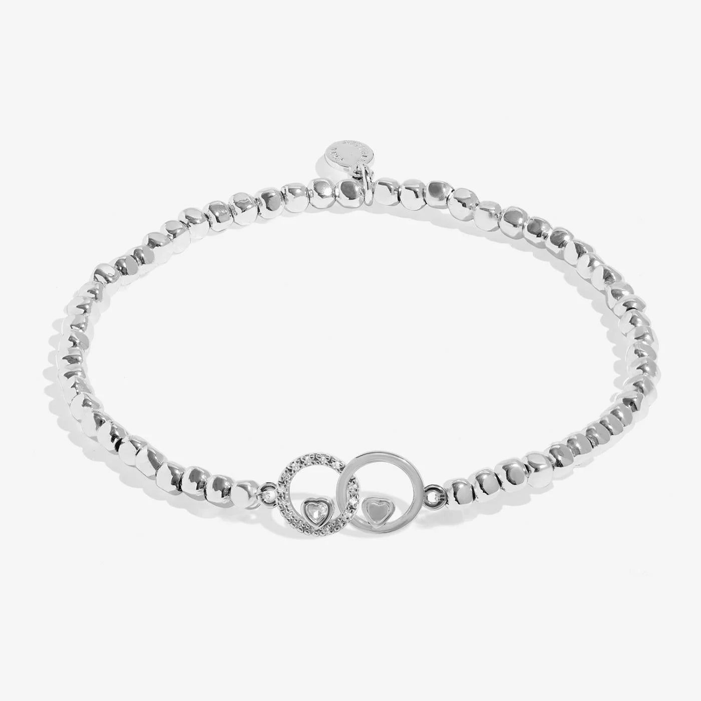 Joma Jewellery Forever Yours 'Wishing You A Happy Retirement' Bracelet In Silver Plating