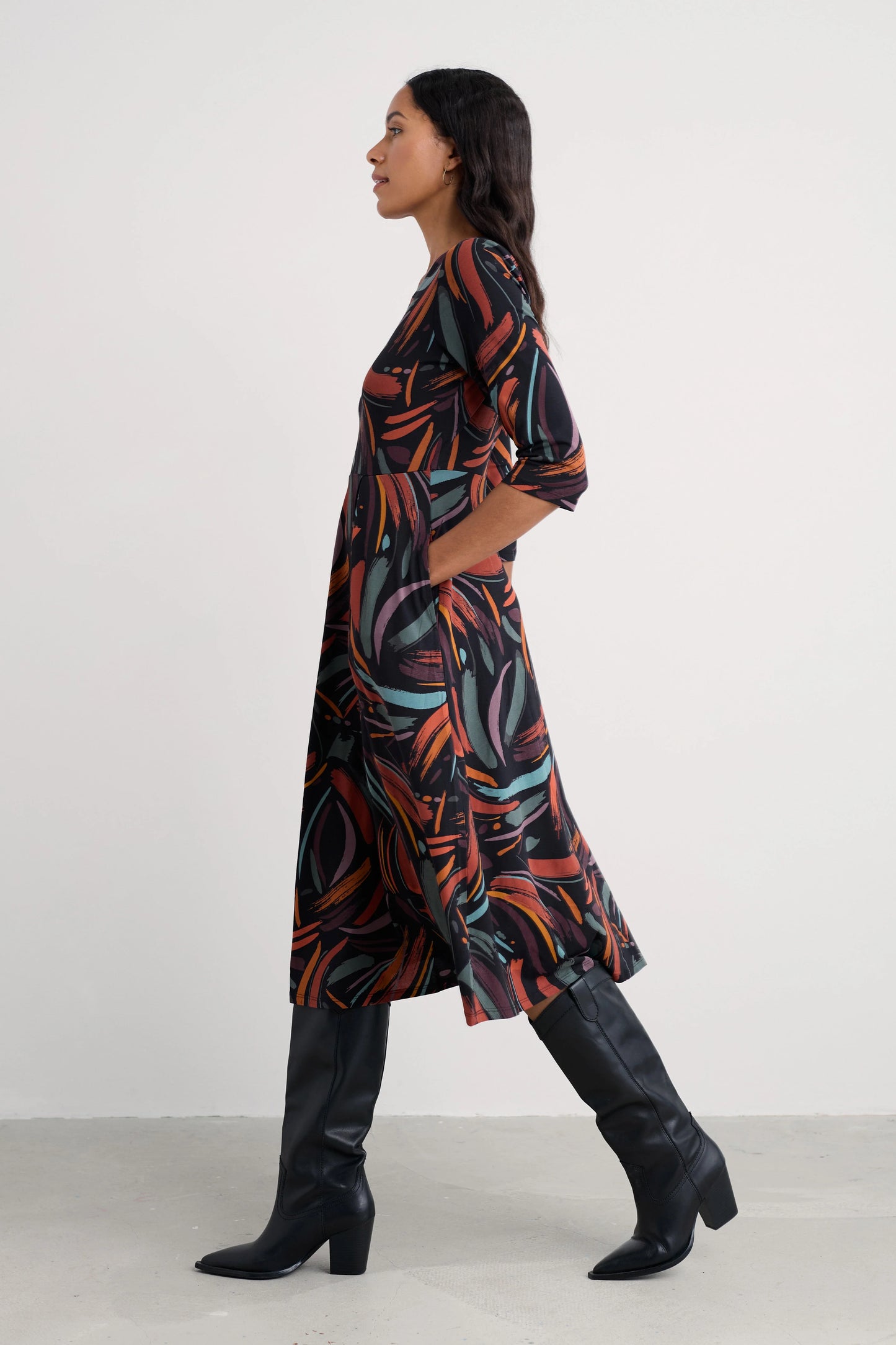 Seasalt Veronica Dress Dune Marks Onyx