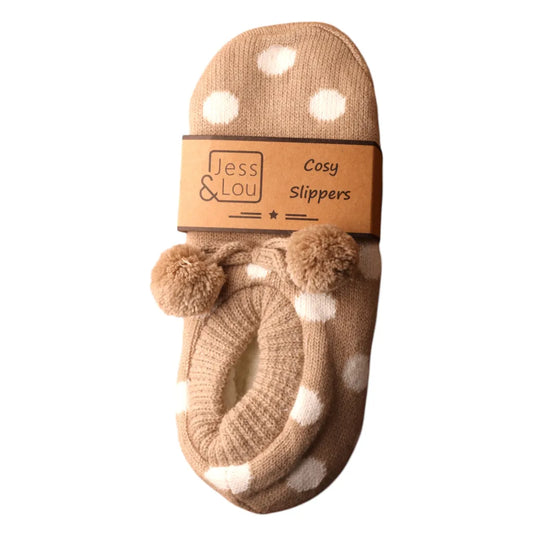 Jess & Lou Spot Super Cosy Slippers