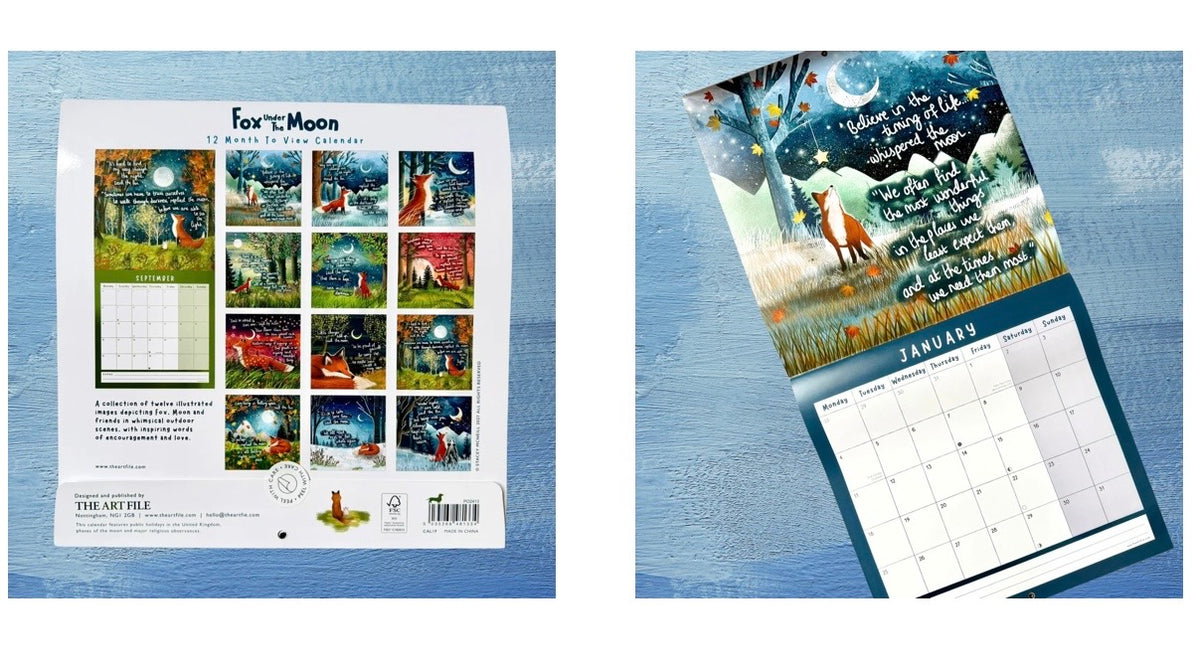 Fox Under The Moon Calendar