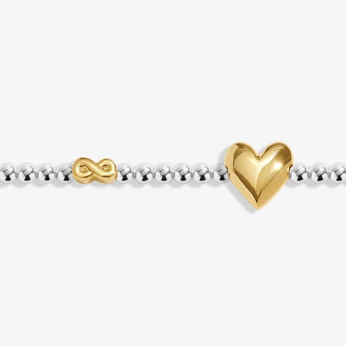 Joma Jewellery Birth Month A Little 'September' Bracelet in Silver and Gold Plating