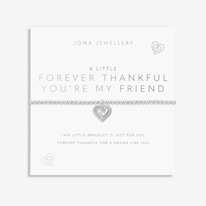 Joma Jewellery A Little 'Forever Thankful You’re My Friend' Bracelet