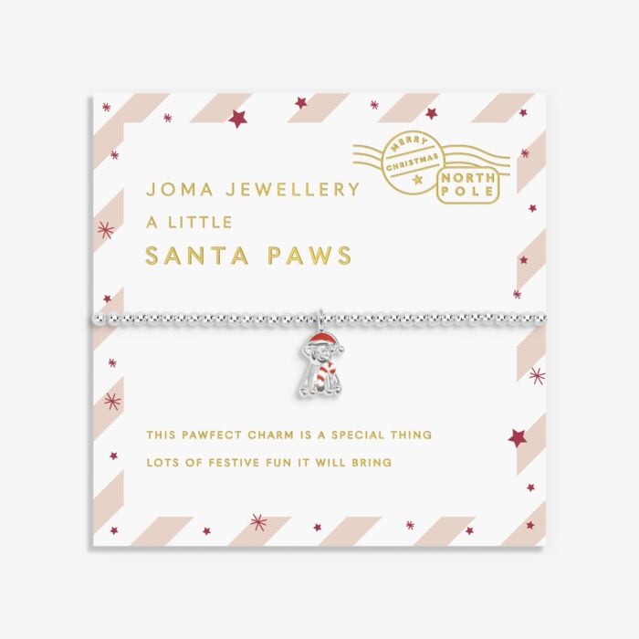 Joma Jewellery Children’s Love From Santa Santa Paws Bracelet