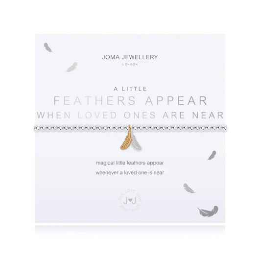 Joma Jewellery A Little "Feathers Appear When Loved Ones Are Near" Bracelet