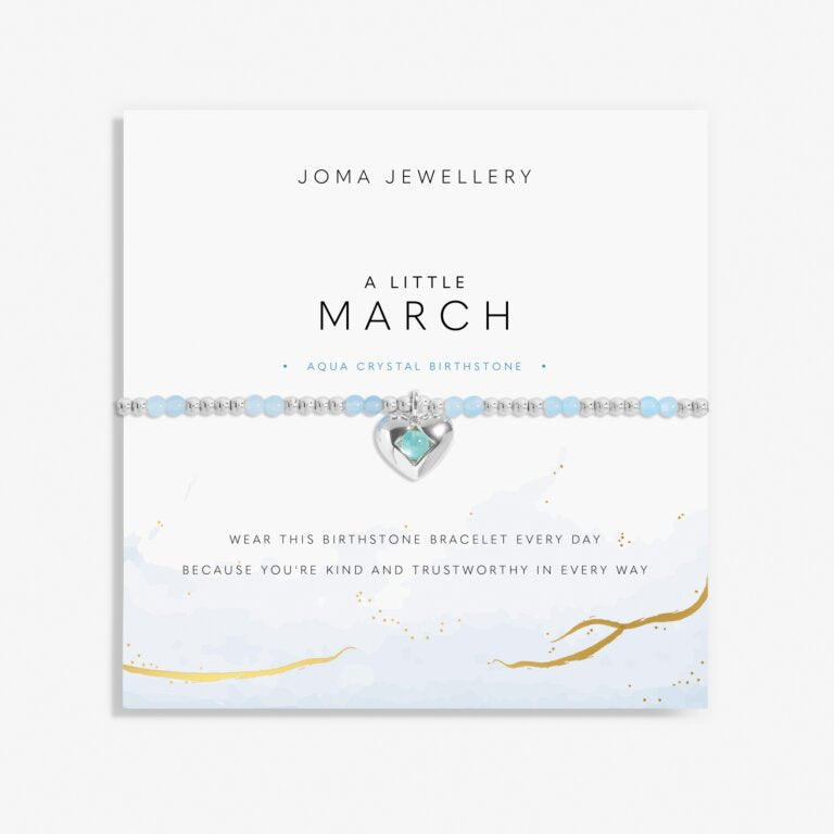 Joma Jewellery Birthstone A Little “March” Bracelet